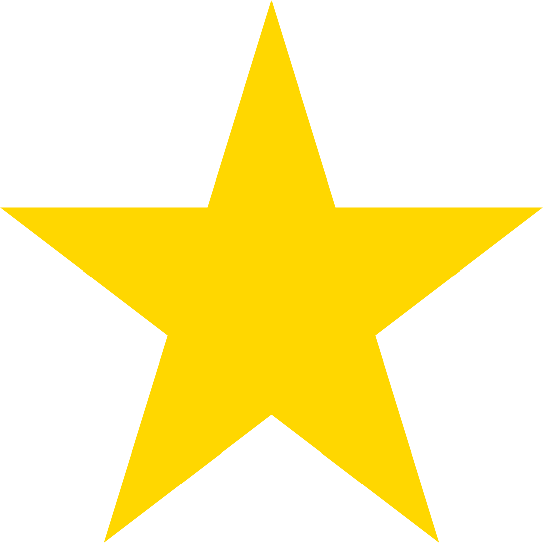 A large, five-pointed yellow star on a black background.